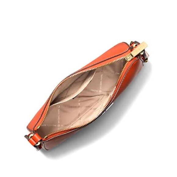 New Michael Kors Jet Set Travel Small Crossbody with Tech Attachment Red Clay - Picture 4 of 4